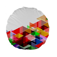 Graphics Cover Gradient Elements Standard 15  Premium Round Cushions by Amaryn4rt