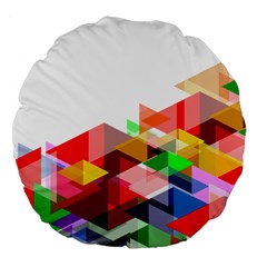 Graphics Cover Gradient Elements Large 18  Premium Round Cushions by Amaryn4rt