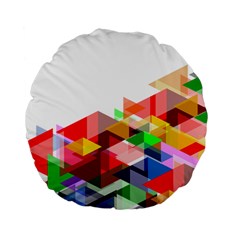 Graphics Cover Gradient Elements Standard 15  Premium Flano Round Cushions by Amaryn4rt