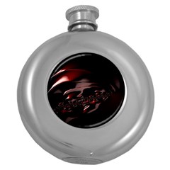 Fractal Mathematic Sabstract Round Hip Flask (5 Oz) by Amaryn4rt