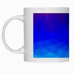 Gradient Red Blue Landfill White Mugs