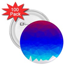 Gradient Red Blue Landfill 2.25  Buttons (100 pack) 