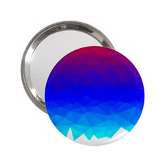 Gradient Red Blue Landfill 2.25  Handbag Mirrors