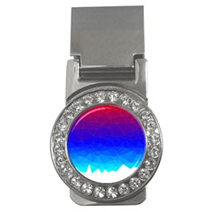 Gradient Red Blue Landfill Money Clips (CZ) 