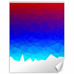 Gradient Red Blue Landfill Canvas 18  x 24  