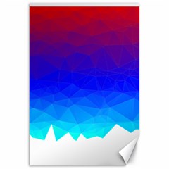 Gradient Red Blue Landfill Canvas 20  X 30   by Amaryn4rt