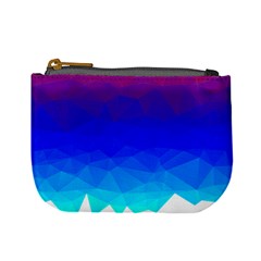 Gradient Red Blue Landfill Mini Coin Purses