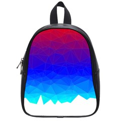 Gradient Red Blue Landfill School Bags (Small) 