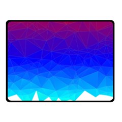 Gradient Red Blue Landfill Fleece Blanket (Small)