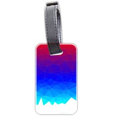 Gradient Red Blue Landfill Luggage Tags (Two Sides)