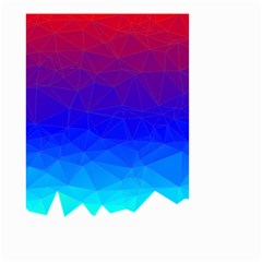 Gradient Red Blue Landfill Small Garden Flag (Two Sides)