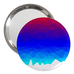 Gradient Red Blue Landfill 3  Handbag Mirrors