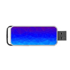 Gradient Red Blue Landfill Portable USB Flash (One Side)