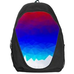 Gradient Red Blue Landfill Backpack Bag