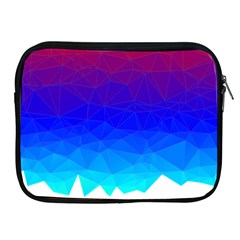 Gradient Red Blue Landfill Apple iPad 2/3/4 Zipper Cases