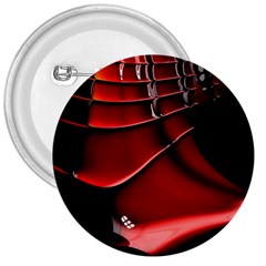 Red Black Fractal Mathematics Abstract 3  Buttons by Amaryn4rt