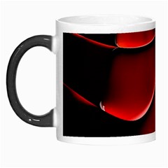 Red Black Fractal Mathematics Abstract Morph Mugs by Amaryn4rt