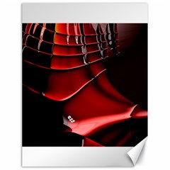 Red Black Fractal Mathematics Abstract Canvas 18  X 24   by Amaryn4rt