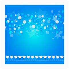 Desktop Banner Postcard Hearts Medium Glasses Cloth (2-side) by Amaryn4rt