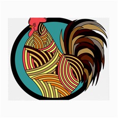 Rooster Poultry Animal Farm Small Glasses Cloth (2-side) by Amaryn4rt