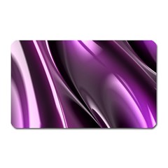 Purple Fractal Mathematics Abstract Magnet (rectangular) by Amaryn4rt