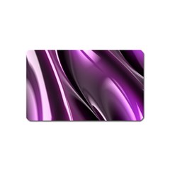 Purple Fractal Mathematics Abstract Magnet (name Card) by Amaryn4rt