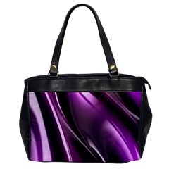 Purple Fractal Mathematics Abstract Office Handbags by Amaryn4rt