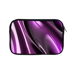 Purple Fractal Mathematics Abstract Apple Macbook Pro 13  Zipper Case by Amaryn4rt