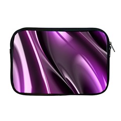 Purple Fractal Mathematics Abstract Apple Macbook Pro 17  Zipper Case by Amaryn4rt