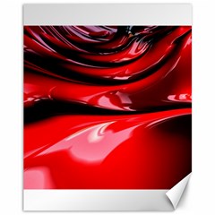 Red Fractal Mathematics Abstract Canvas 11  X 14   by Amaryn4rt