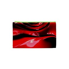 Red Fractal Mathematics Abstract Cosmetic Bag (xs) by Amaryn4rt