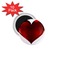 Heart Gradient Abstract 1 75  Magnets (10 Pack)  by Amaryn4rt