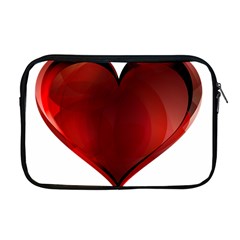 Heart Gradient Abstract Apple Macbook Pro 17  Zipper Case by Amaryn4rt