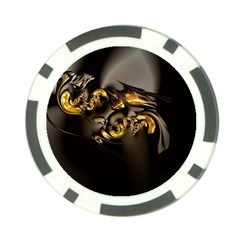 Fractal Mathematics Abstract Poker Chip Card Guard by Amaryn4rt