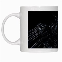 Fractal Mathematics Abstract White Mugs by Amaryn4rt