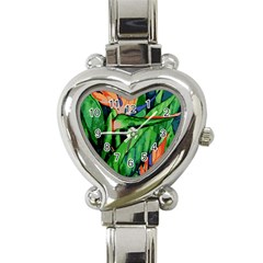 Flowers Art Beautiful Heart Italian Charm Watch by Amaryn4rt