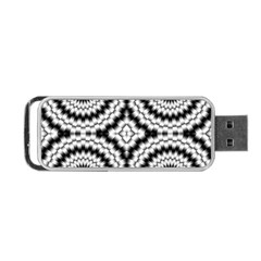 Pattern Tile Seamless Design Portable Usb Flash (one Side) by Amaryn4rt