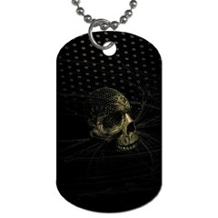 Skull Fantasy Dark Surreal Dog Tag (one Side) by Amaryn4rt