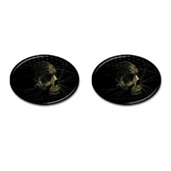 Skull Fantasy Dark Surreal Cufflinks (oval) by Amaryn4rt