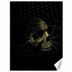 Skull Fantasy Dark Surreal Canvas 36  X 48   by Amaryn4rt