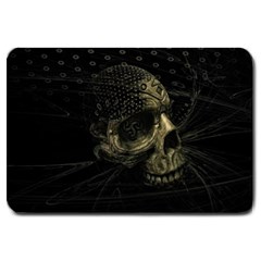 Skull Fantasy Dark Surreal Large Doormat  by Amaryn4rt