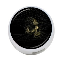 Skull Fantasy Dark Surreal 4-port Usb Hub (one Side) by Amaryn4rt