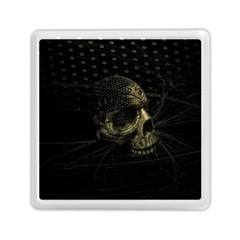 Skull Fantasy Dark Surreal Memory Card Reader (square)  by Amaryn4rt