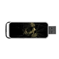 Skull Fantasy Dark Surreal Portable Usb Flash (two Sides) by Amaryn4rt