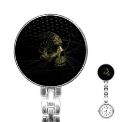 Skull Fantasy Dark Surreal Stainless Steel Nurses Watch by Amaryn4rt