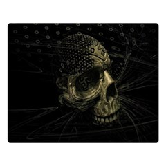 Skull Fantasy Dark Surreal Double Sided Flano Blanket (large)  by Amaryn4rt