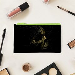 Skull Fantasy Dark Surreal Cosmetic Bag (xs) by Amaryn4rt