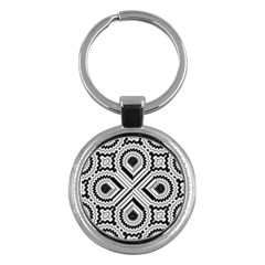 Pattern Tile Seamless Design Key Chains (round)  by Amaryn4rt