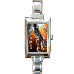 Fractal Structure Mathematic Rectangle Italian Charm Watch by Amaryn4rt