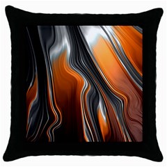 Fractal Structure Mathematic Throw Pillow Case (black) by Amaryn4rt